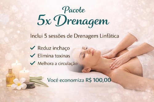 5x Drenagem Linfática