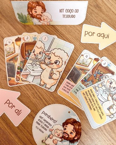 Kit caça aos ovos Páscoa Cristã