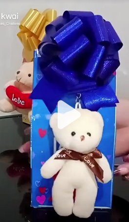 Caixa de bombom com urso